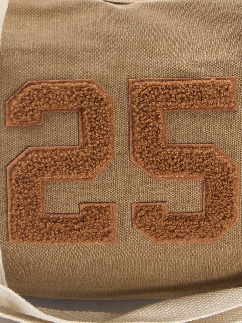 Sac bowling en coton Marron - Kiabi