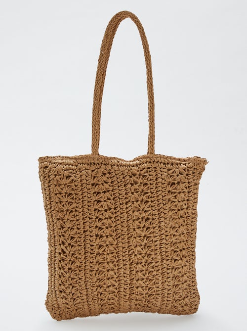 Sac cabas en rafia - Kiabi