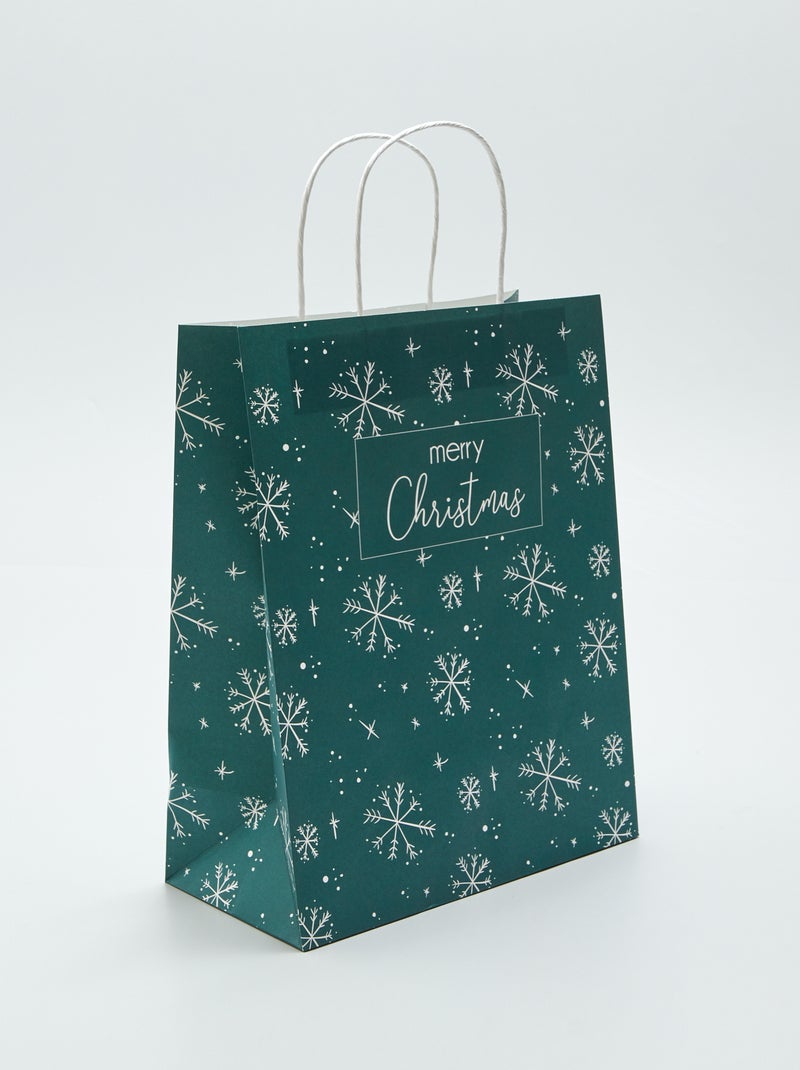 Sac cadeau de Noël Vert - Kiabi