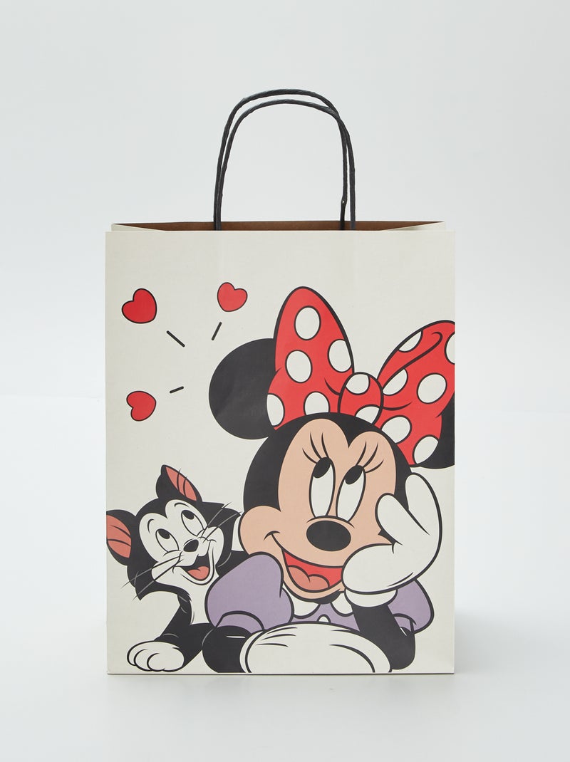 Sac cadeau en papier 'Minnie' BEIGE - Kiabi