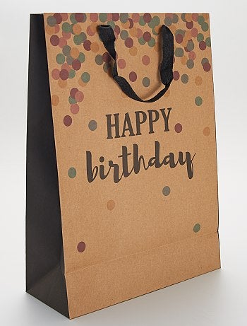 Sac cadeau 'Happy Birthday'