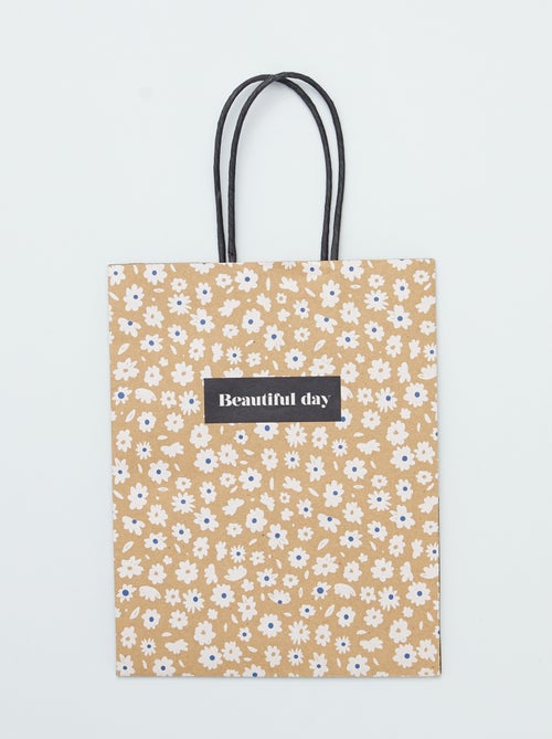 Sac cadeau imprimé - Kiabi