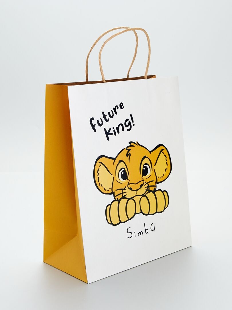 Sac cadeau 'Simba' de 'Dinsey' Jaune/beige - Kiabi