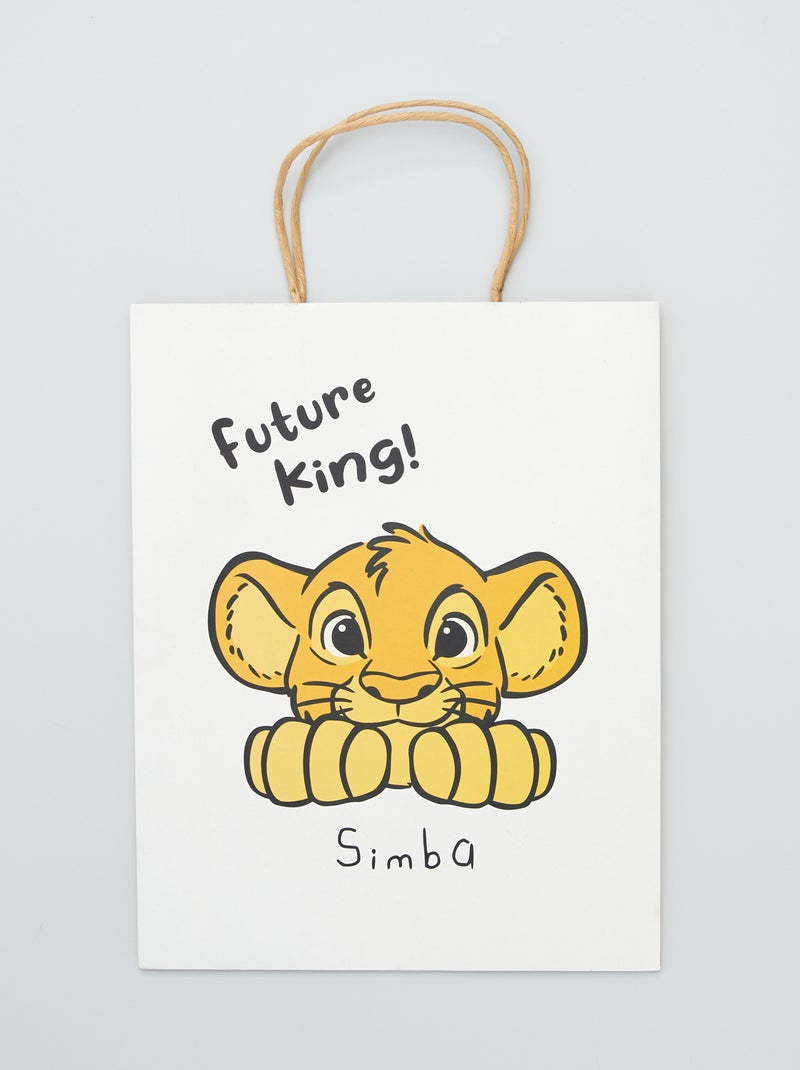Sac cadeau 'Simba' de 'Dinsey' Jaune/beige - Kiabi