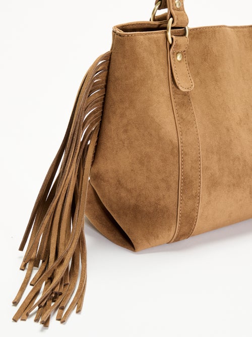 Sac de forme hobo avec franges - Kiabi Sac de forme hobo avec franges - Kiabi