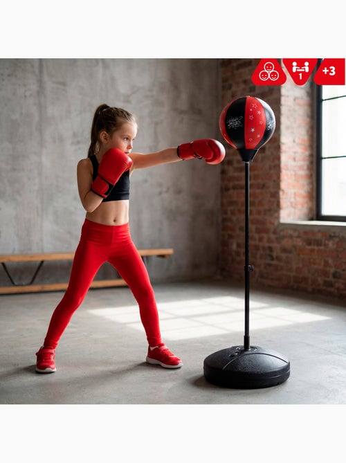 Sac de frappe pour enfants avec gants et gonfleur cb sports - Kiabi