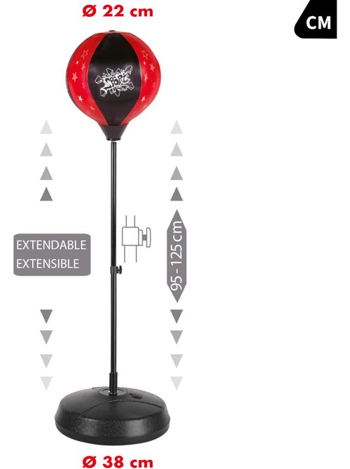 Sac de frappe pour enfants avec gants et gonfleur cb sports - Kiabi