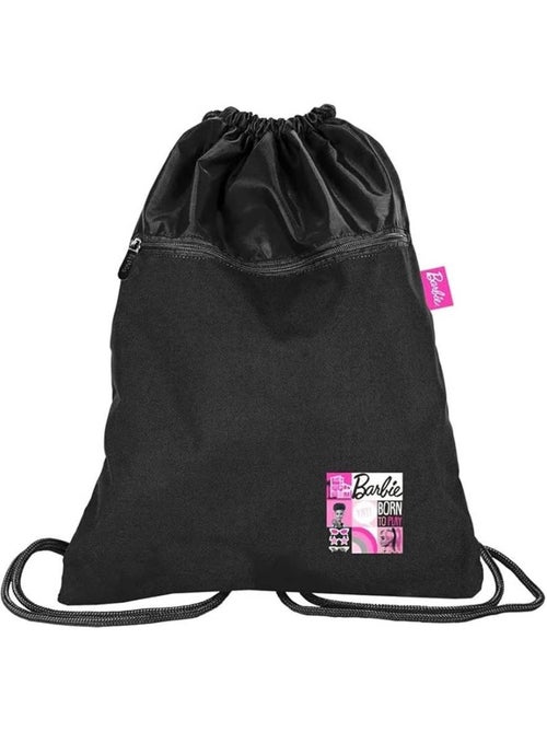 Sac de natation à cordon 45 cm Barbie – Poche zippée - Kiabi