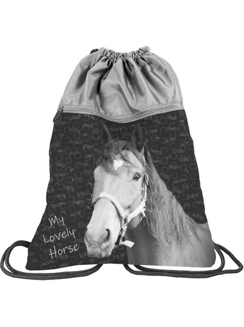 Sac de natation à dos à cordon 45 cm 'Love Horse' – - Kiabi Sac de natation à dos à cordon 45 cm 'Love Horse' – - Kiabi