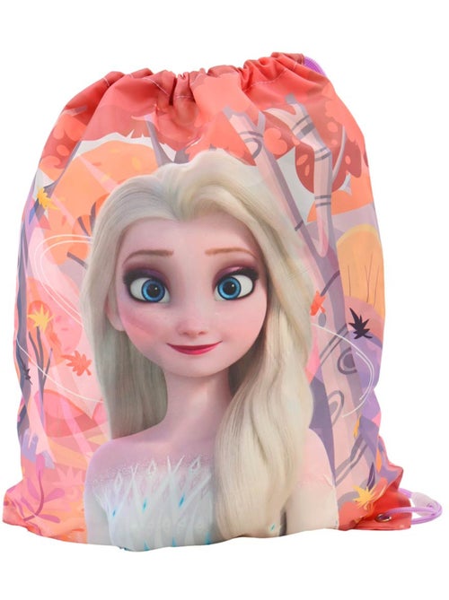 Sac de piscine à cordon 'La Reine des Neiges' 42 cm Anna & Elsa – Reine des neiges - Kiabi