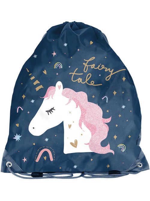 Sac de plage licorne 'Fairy Tale' 38 cm à cordon – - Kiabi