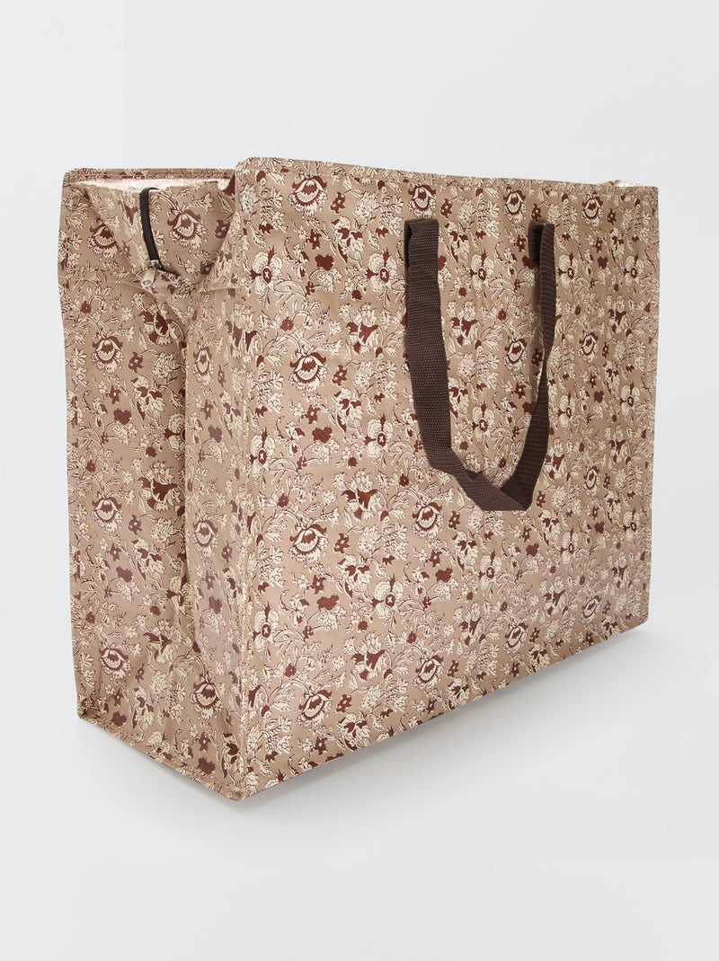 Sac de rangement imprimé Beige - Kiabi