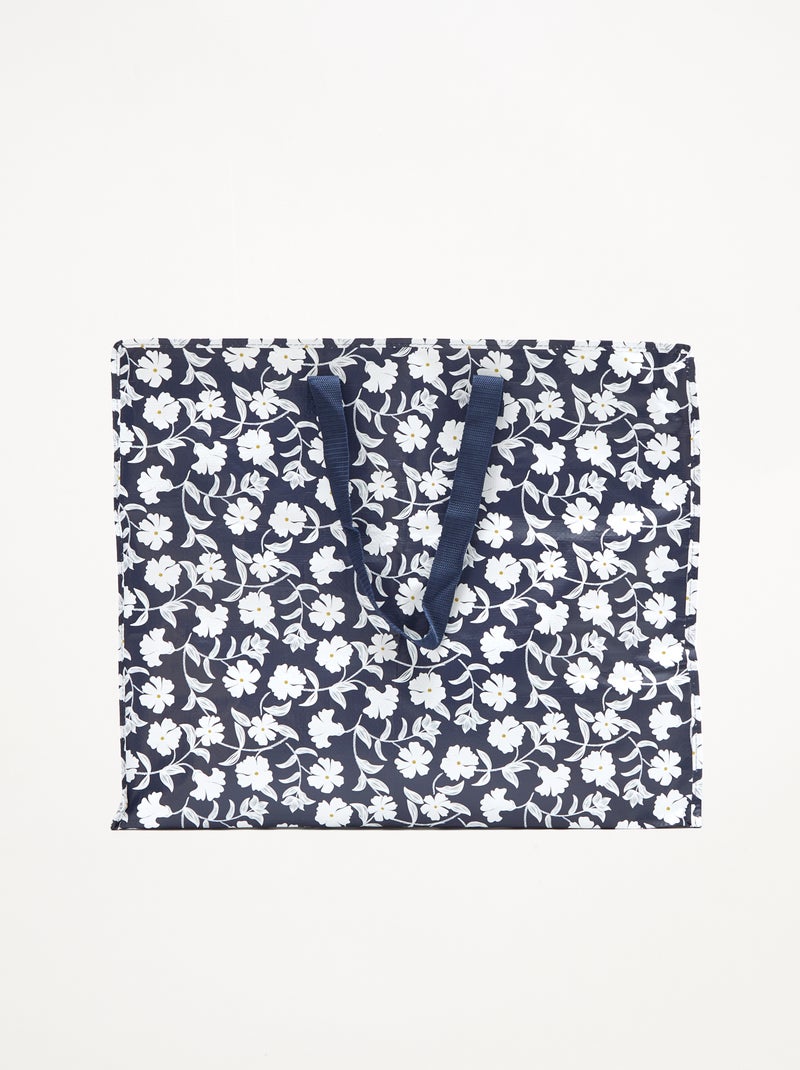 Sac de rangement imprimé Bleu/blanc - Kiabi