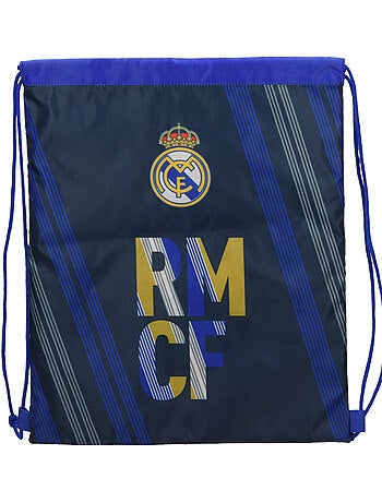 Sac de sport à ficelles grande taille Real Madrid – 100% polyester 40 cm