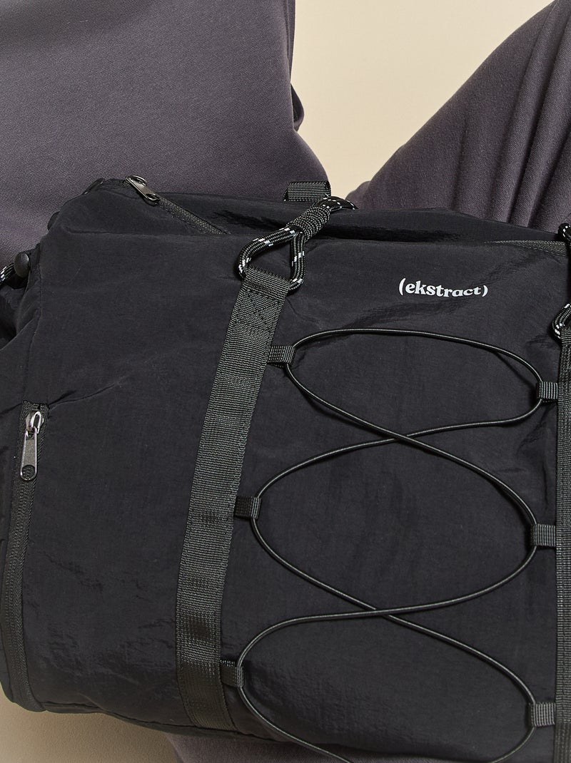 Sac de sport (ekstract) avec poches extérieures et rangement chaussures Noir - Kiabi