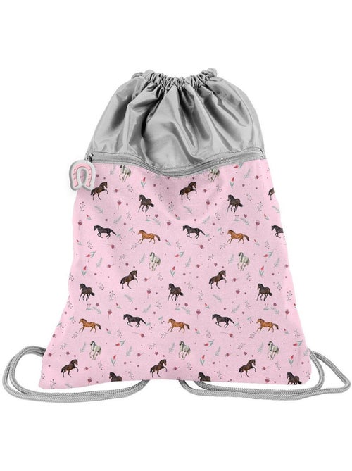 Sac de sport enfant CHEVAL avec cordons type sac à dos – 45 x 34 cm - Kiabi Sac de sport enfant CHEVAL avec cordons type sac à dos – 45 x 34 cm - Kiabi