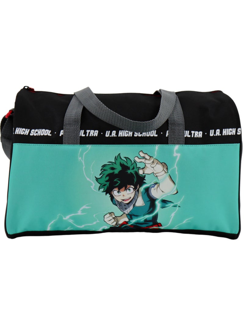Sac de Sport enfant My Hero Academia personnage Deku 37 CM Blanc Vert Noir - Kiabi