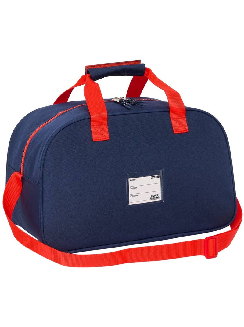 Sac de sport enfant Super Mario en textile SAFTA Noir Bleu Blanc - Kiabi
