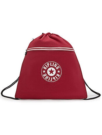 Sac de sport kipling supertaboo 'funky red combo' – corde ajustable
