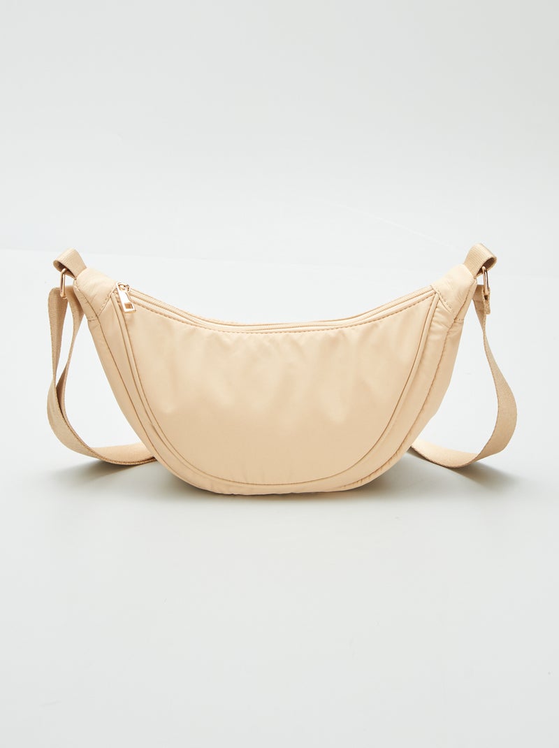 Sac demi lune en nylon Beige - Kiabi