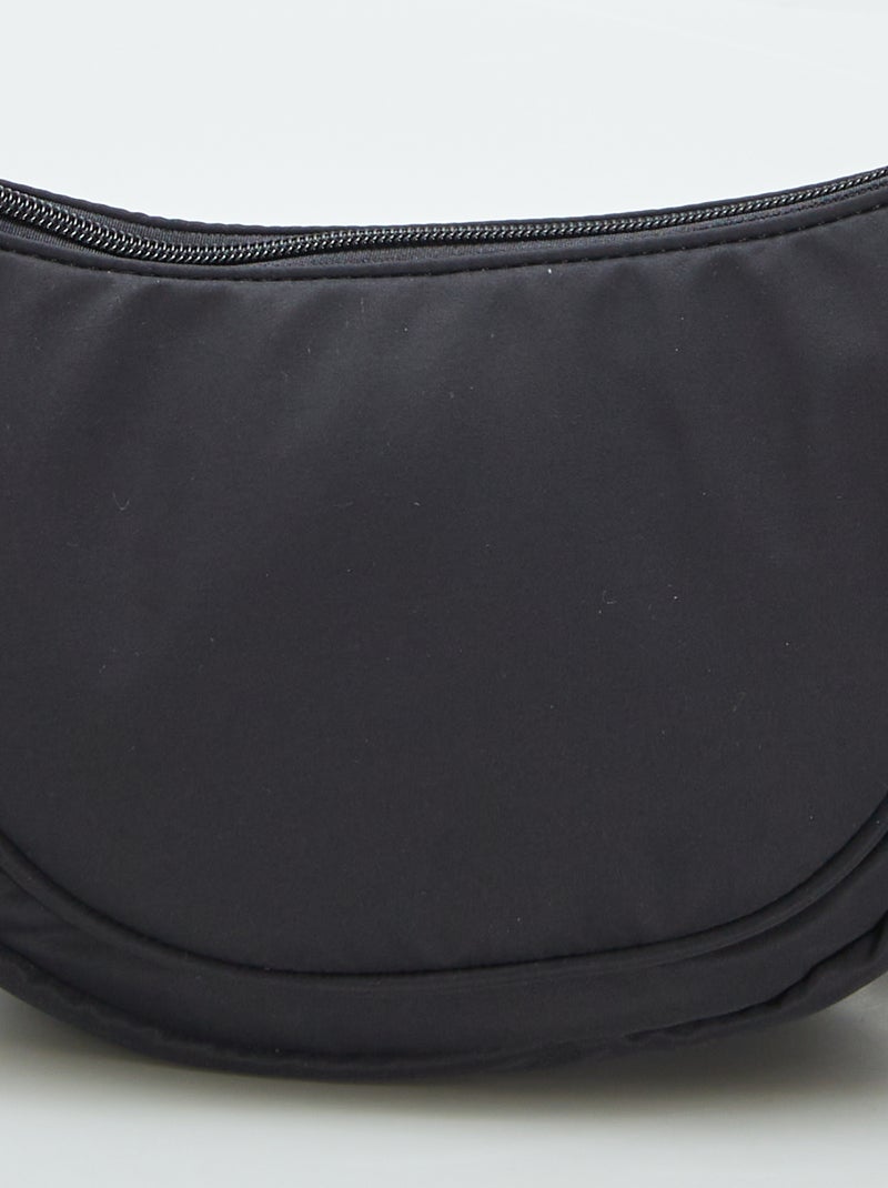 Sac demi lune en nylon Noir - Kiabi