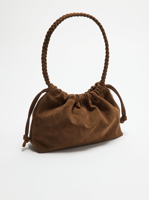 Sac forme bourse en suédine - Kiabi Sac forme bourse en suédine - Kiabi