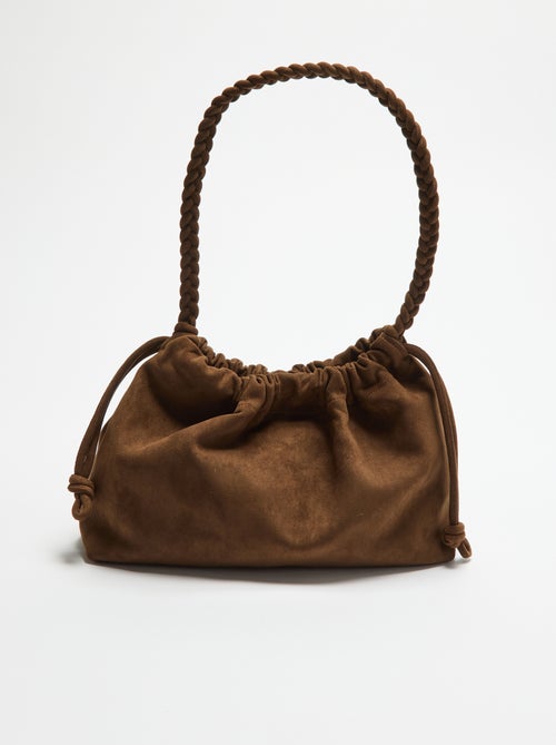 Sac forme bourse en suédine - Kiabi Sac forme bourse en suédine - Kiabi
