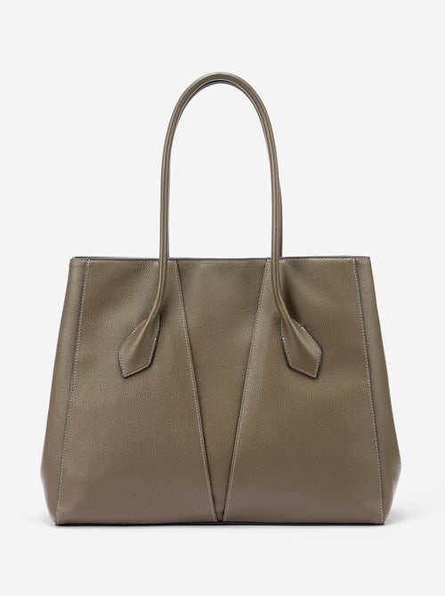 Sac forme cabas en simili - Kiabi