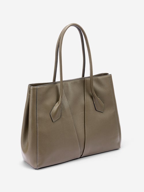 Sac forme cabas en simili - Kiabi