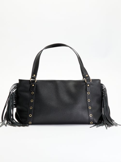 Sac hobo à franges en simili - Kiabi Sac hobo à franges en simili - Kiabi