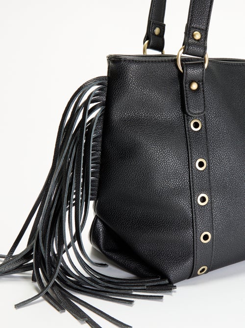 Sac hobo à franges en simili - Kiabi Sac hobo à franges en simili - Kiabi