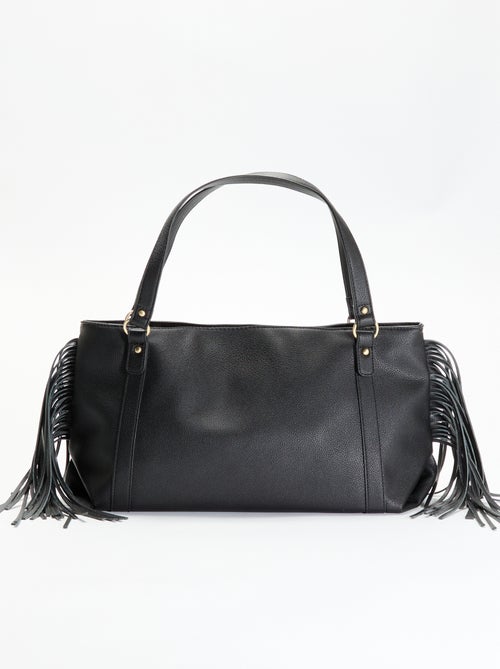 Sac hobo à franges en simili - Kiabi Sac hobo à franges en simili - Kiabi