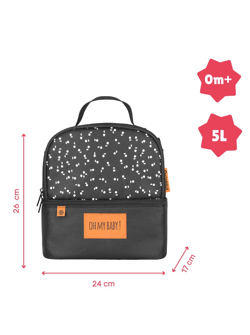 Sac isotherme 'Badabulle' Noir - Kiabi
