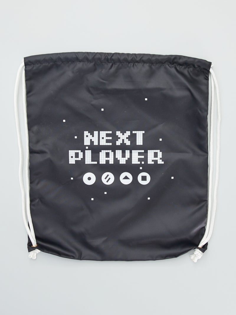 Sac piscine en microfibre noir - Kiabi