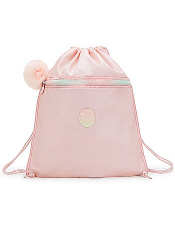 Sac piscine Supertaboo 'Kipling' – Blush Metallic, cordon & poches zip