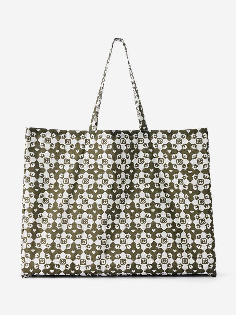 Sac shopping type tote-bag format XXL - Kiabi Kaki - Kiabi