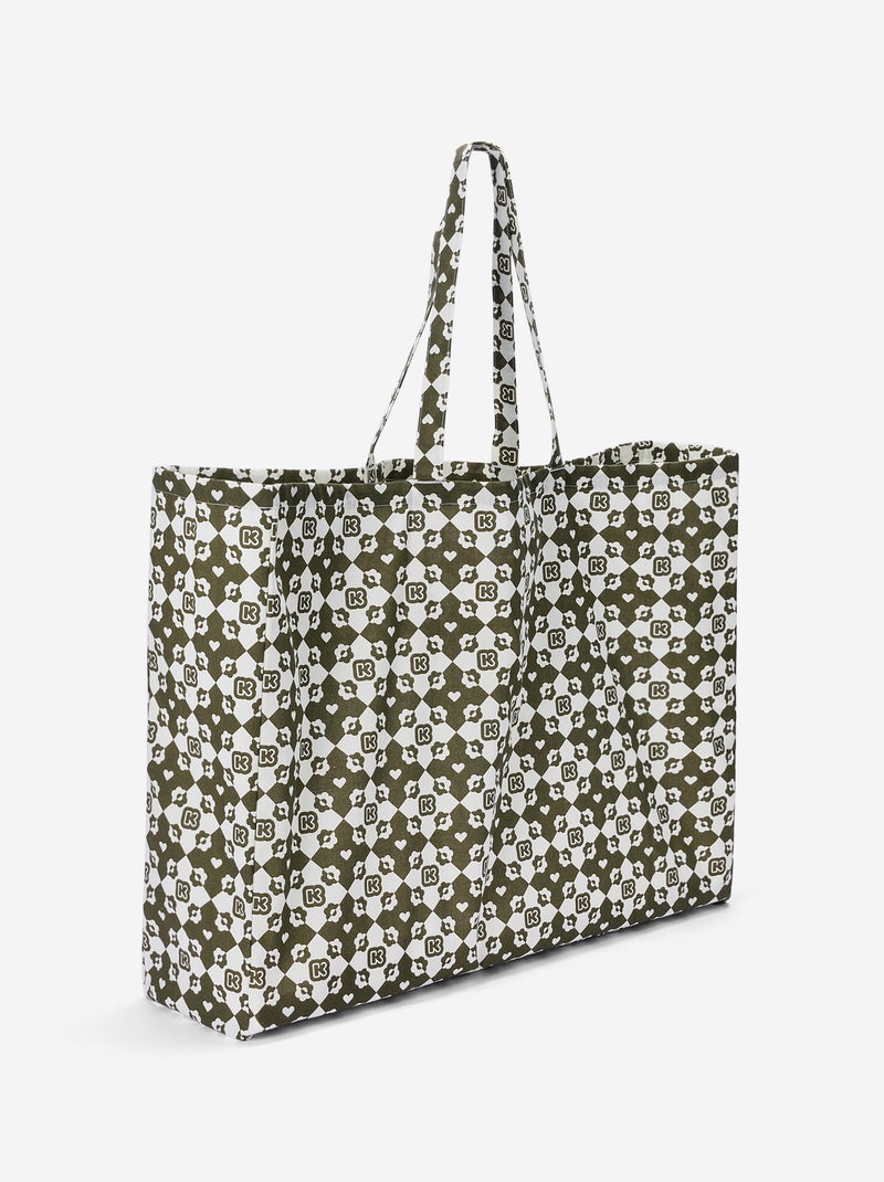 Sac shopping type tote-bag format XXL - Kiabi Kaki - Kiabi