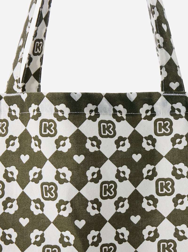 Sac shopping type tote-bag format XXL - Kiabi Kaki - Kiabi