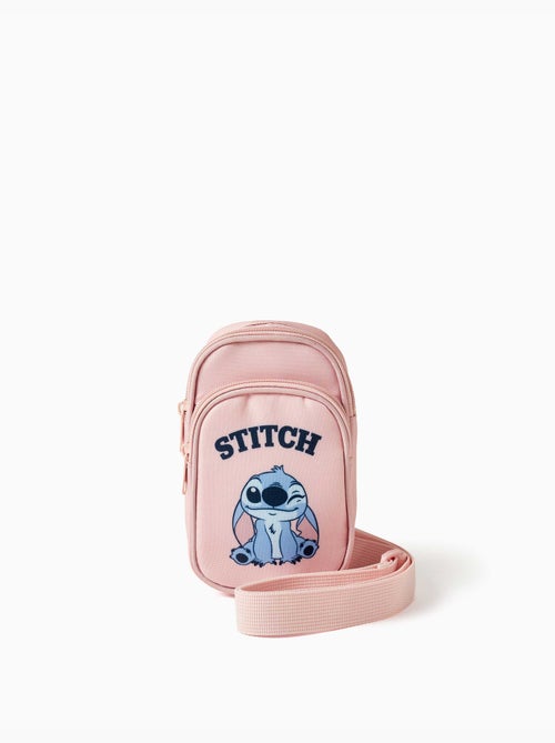 Sac téléphone avec imprimé Stitch et bandoulière réglable - Kiabi