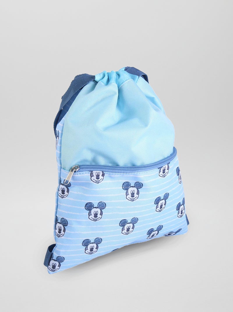 Sac type pochon 'Mickey' bleu - Kiabi