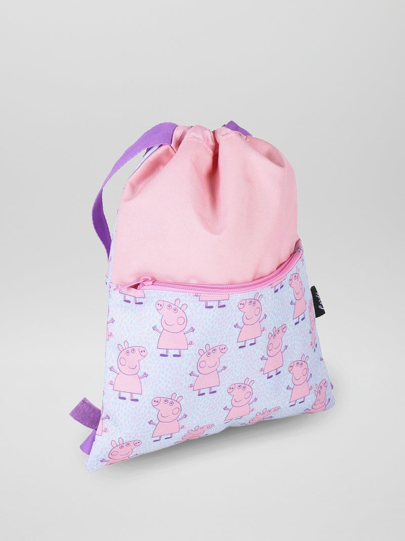 Sac type pochon 'Peppa Pig' rose - Kiabi
