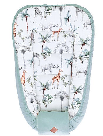 Safari gewatteerd babynest bedverkleiner