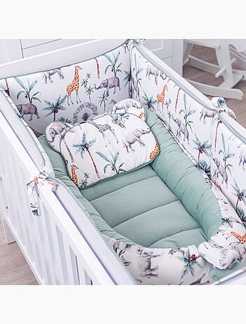 Safari gewatteerd babynest bedverkleiner