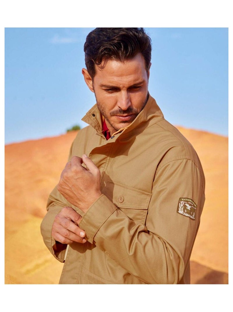 Safari-jas arizona - atlas for men Donkergeel - Kiabi