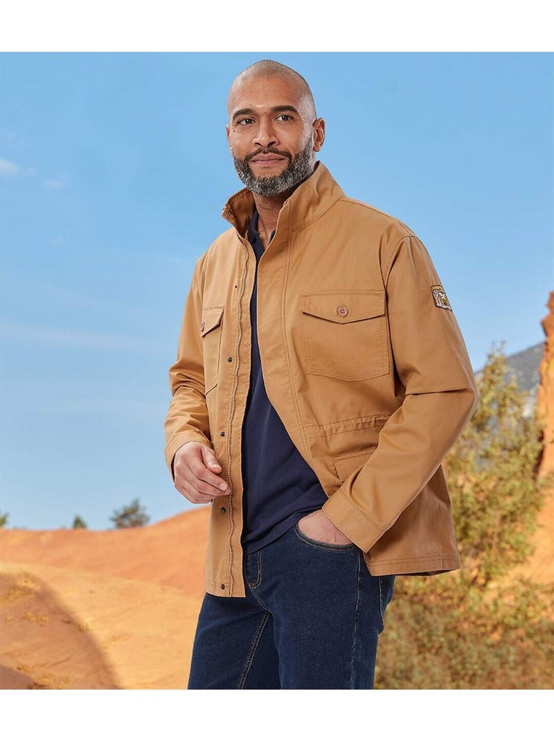 Safari-jas arizona - atlas for men Donkergeel - Kiabi