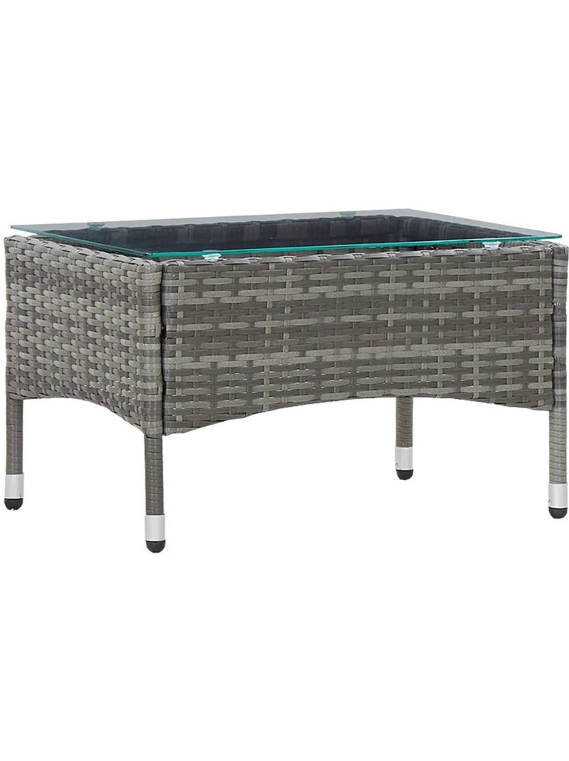 Salon de jardin confortable 4 pièces Gris clair - Kiabi