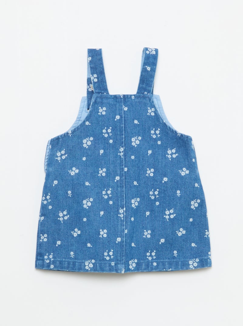 Salopetjurk met motief Blauw - Kiabi