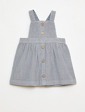 Salopette à bretelles en velours