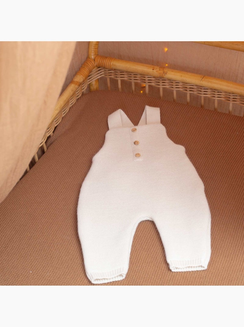 Salopette bébé en maille Beige - Kiabi