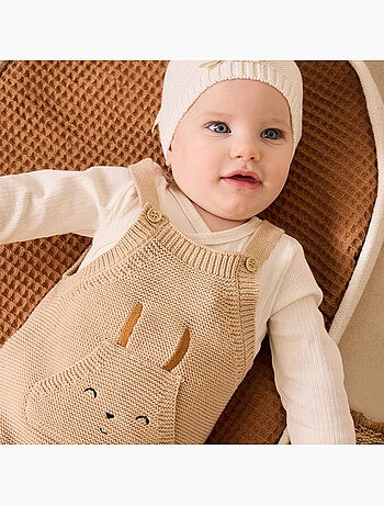 Salopette bébé en tricot Hello Baby